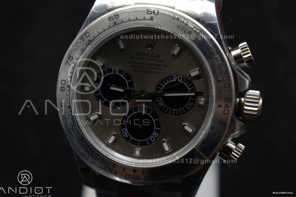 756 QF SS Grey Edition Daytona GoAnywhere Bracelet 1:1 Dial Best SA on 116509 0411